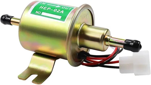 Miniatura 2 de Bomba de combustible eléctrica de 12 V, universal, baja presión, transferencia de 12 voltios, bomba de combustible en línea para cortacésped