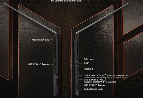 Miniatura 8 de ASUS TUF Gaming A16 Laptop de 16 pulgadas WUXGA IPS 144Hz AMD 6 núcleos Ryzen 7 7445HS 64GB RAM 1TB SSD GeForce RTX 4050 (hasta 194 AI Tops) RGB