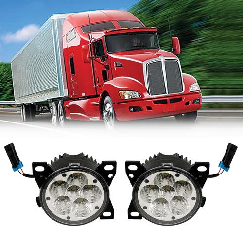 Miniatura 2 de Juego de lámparas LED para luces antiniebla de reemplazo para Kenworth T660 T680 (SET)