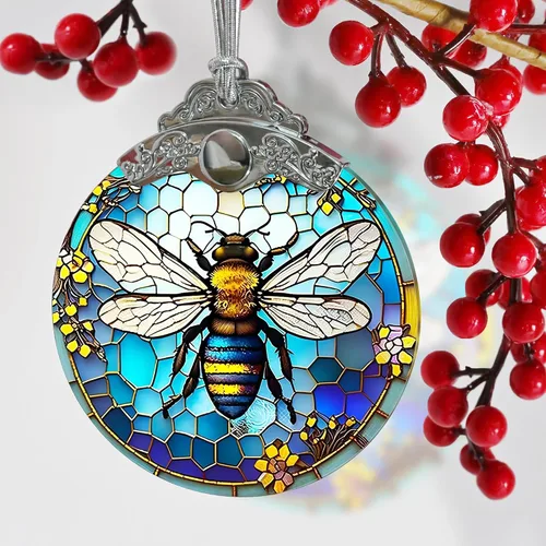 Miniatura 4 de Decoraciones navideñas de abejas – Adorno colgante de abeja de Jocidea – Árbol de Navidad de abeja – Decoración de Navidad de abeja – Regalo