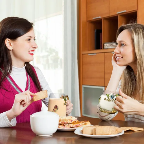 Miniatura 4 de Regalos de cumpleaños para mujeres de Wisolt, regalos del día de la madre para mamá, taza de té de vidrio esmaltado, regalos para su mamá, abuela