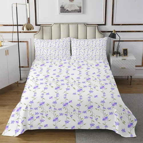 Miniatura 13 de Erosebridal Juego de edredón floral negro, tamaño individual, lindo juego de colcha de flores para niños y niñas, juego de colcha de acuarela