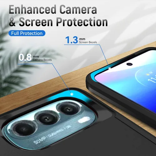Miniatura 4 de Funda para Moto G Stylus 5G 2022, con Protector de Pantalla, [Probada contra Caídas de Grado Militar] Funda Protectora de Servicio Pesado Resistente