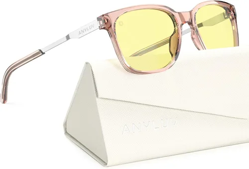 Miniatura 8 de ANYLUV Blue Light Glasses for Men, Lightweight Computer Gaming Glasses, Stylish Anti Eyestrain Blue Light Blocking Men
