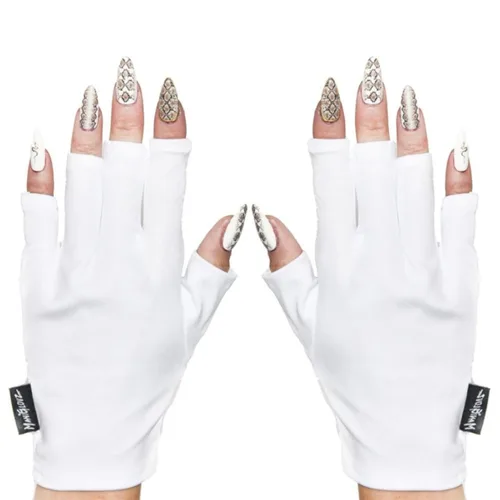 Miniatura 81 de ManiGlovz - Guantes de uñas originales con protección UPF 50+ UV Guantes de manicura de gel y guantes anti UV sin dedos para mujeres Se pueden