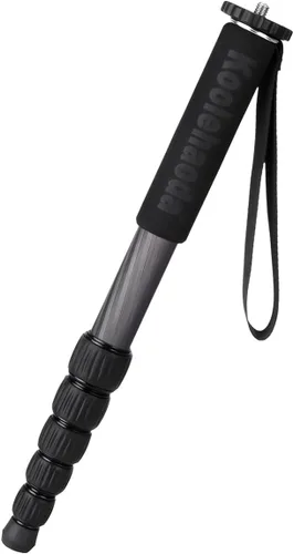 Koolehaoda Monopod profesional de fibra de carbono, 6 secciones portátil compacto cámara de viaje monopod Unipod Stick para Canon Nikon Sony DSLR
