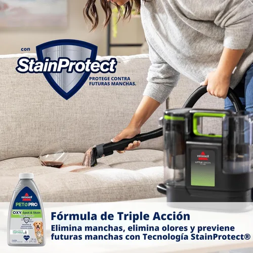 Miniatura 7 de BISSELL® Little Green® Max Pet Limpiador Profundo Portátil para Alfombras y Tapicería, Detallador para Carro/Auto, con Herramienta Autolimpiante