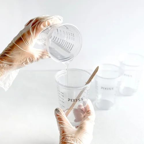 Miniatura 6 de Vasos desechables para mezcla de resina epoxi con medidas (paquete de 20) Pixiss Vasos para mezcla de resina epoxi, recipientes de mezcla de epoxi