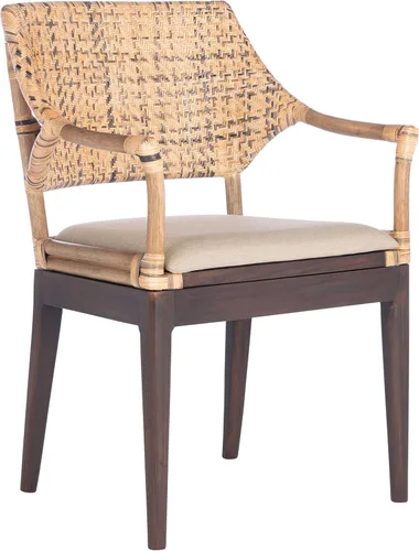SAFAVIEH Home Collection Carlo - Silla con brazos, color miel