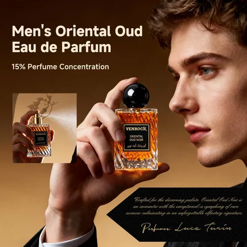 Miniatura 2 de Venrock Oriental Oud Noir EDP Spray 1.7 fl oz – Perfume oriental Woody para hombre, aroma árabe de larga duración, premium para ocasiones especiales