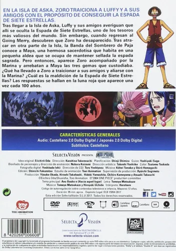 Miniatura 2 de One Piece: Norowareta Seiken (UNA PIEZA). PELÍCULA 5. LA MALDICIÓN DE LA ESPADA SAGRADA - DVD -, Importé d'Espagne, langues sur