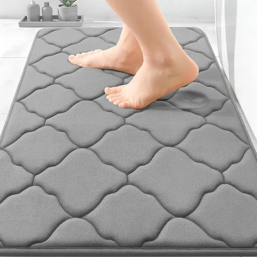 Miniatura 94 de OLANLY Alfombra de Baño de Espuma Viscoelástica de 24 x 16 pulgadas, Ultra Suave y Absorbente, Alfombras de Baño Antideslizantes, Cómodas, Lavables