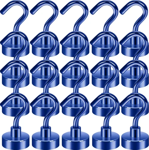 Miniatura 42 de Neosmuk Ganchos magnéticos, esenciales para cruceros, más de 32 libras, ganchos magnéticos resistentes para cabinas de cruceros, refrigerador