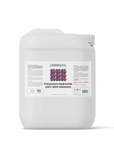 Miniatura 2 de Hidróxido de potasio Chemfulfill 45% – (KOH 45%) (galón (128 fl oz))