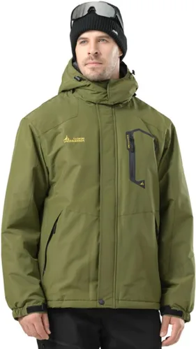 Miniatura 2 de Chaqueta de esquí para hombre, impermeable, cálida, abrigo de nieve de invierno para senderismo