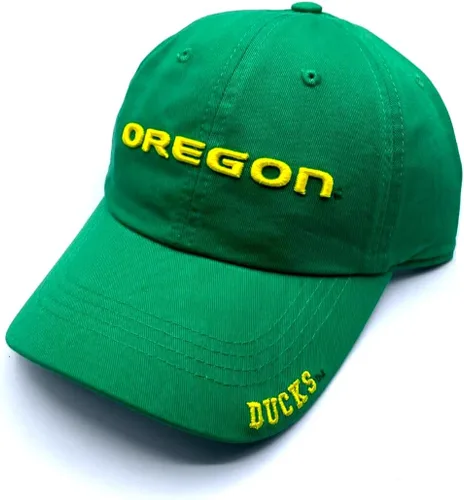 Gorra bordada ajustable con logotipo del equipo de la Universidad de Oregon University, Varios colores