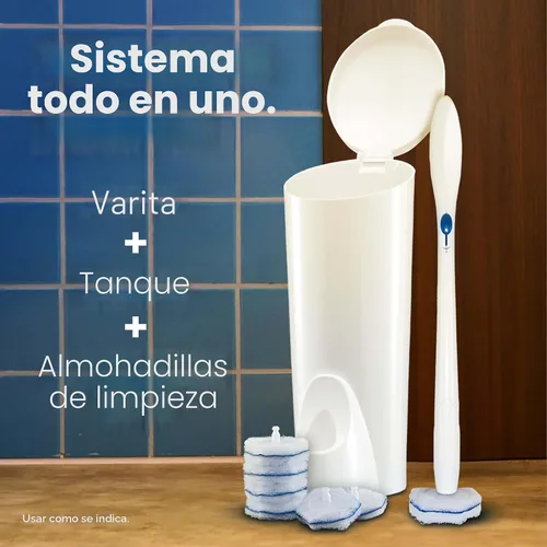 Miniatura 4 de Clorox ToiletWand Limpiador de taza de inodoro - Cepillo de inodoro, estuche de almacenamiento y 16 cabezales de repuesto desinfectantes