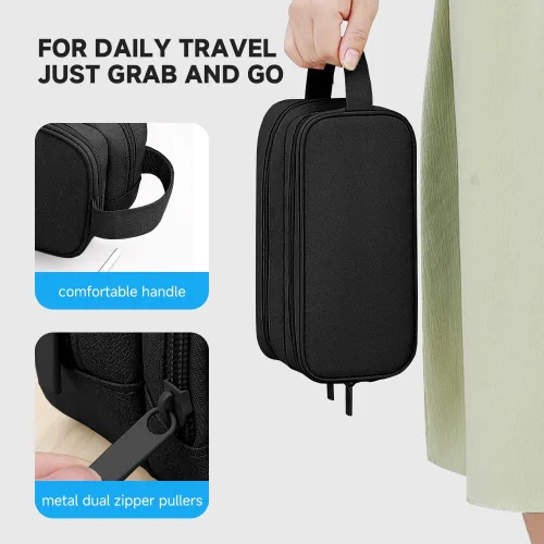 Miniatura 6 de Teskyer Cable Organizer Bag, Travel Electronics Accessories Organiser, Protable Tech Pouch for Phone Chargers, Cables, Flash Drive, Power Bank, Hard