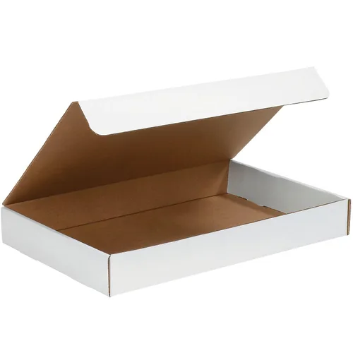 BOX USA Cajas de mudanza grandes de 17 pulgadas de largo x 11 pulgadas de ancho x 2.5 pulgadas de alto, paquete de 25 cajas de cartón para envío,
