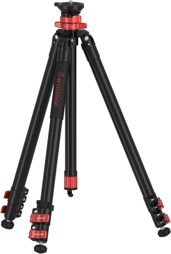 Miniatura 10 de IFOOTAGE Gazelle TA3B+Komodo K3 trípode de aluminio para cámara con cabezal fluido, trípode de viaje portátil, para fotografía profesional, creación