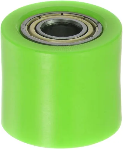 HARFINGTON Tensor de polea de rodillo de cadena de 0.394 pulgadas (0.394 in), tipo cilindro de nailon, deslizador de rueda guía para Verde