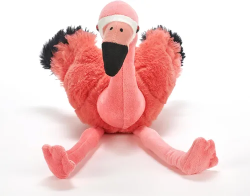 The Petting Zoo Flamenco de peluche, regalos para niños, animales salvajes del zoológico Onez, juguete de peluche de flamenco de 12 pulgadas
