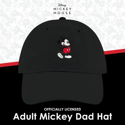 Miniatura 2 de Concept One Disney Mickey Mouse - Gorro de algodón bordado, ajustable, con ala curvada