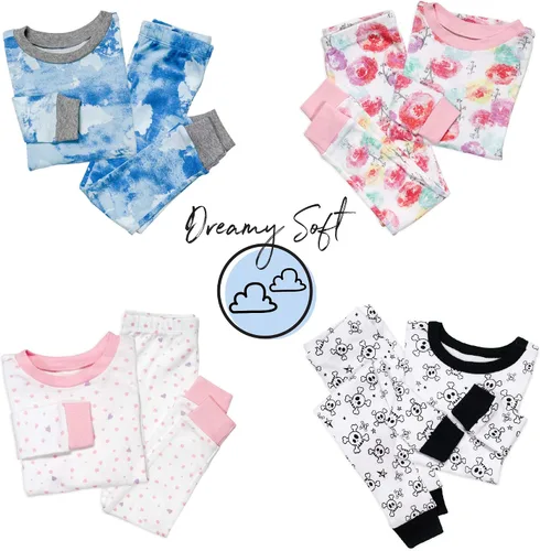 Miniatura 9 de HonestBaby boys Multipack 2-piece Pajamas Sleepwear Pjs 100% Organic Cotton for Infant Baby and Toddler Boys, Unisex