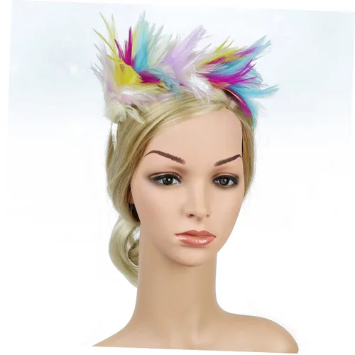Miniatura 3 de Abaodam 1920 s Prom Headband Gatsby Headband Fascinator Headband Carnival Fascinator Fascinators for Women Tea Party Pride Hat Black Headbands