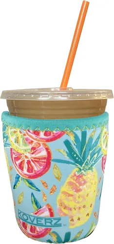 Miniatura 32 de Funda Koverz para café helado, funda aislante de neopreno para taza, se ajusta a una taza de café de 32 Oz., lavable y reutilizable, accesorios