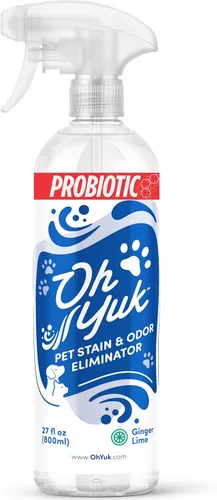 Oh Yuk Probiotics - Eliminador de olores de mascotas y espray removedor de manchas – Eliminador de olores de orina y excremento de perros y gatos