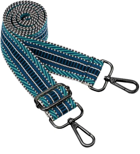 Miniatura 177 de ZOOEASS Hebillas de níquel Correa ancha para el hombro ajustable de repuesto para cinturón de pistola, hebilla de guitarra estilo bandolera