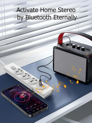 Miniatura 4 de Adaptador Aux Bluetooth 5.4 para Coche, Llamadas Manos Libres, Transmisión de Música Inalámbrica para Sistema de Audio de Altavoces Estéreo de Coche