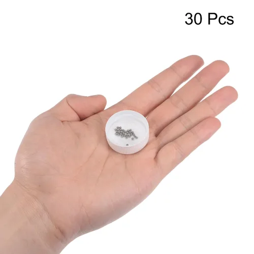 Miniatura 3 de uxcell 30 bolas de rodamiento de acero cromado de 0.079 in de precisión G5