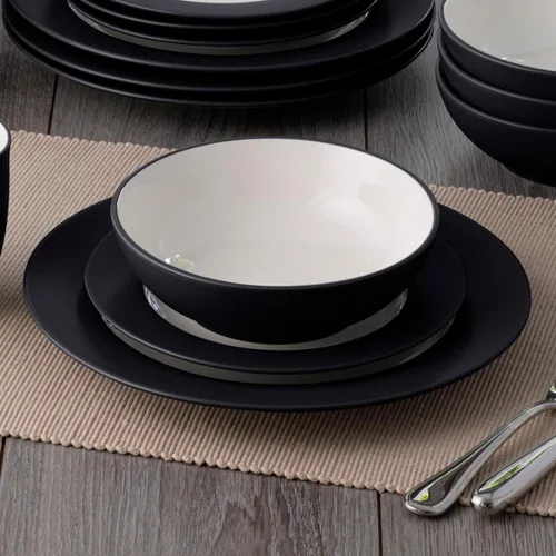 Miniatura 2 de Noritake Colorwave Graphite - Juego de 4 piezas para llantas, servicio para 1