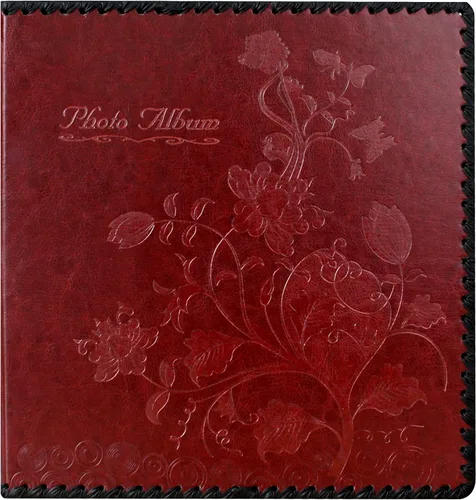 Álbum de fotos Beautyus, álbum familiar autoadhesivo para manualidades, cubierta de piel, con capacidad para fotos de 3 x 5, 4 x 6, 5 x 7, 6 x 8 y 8