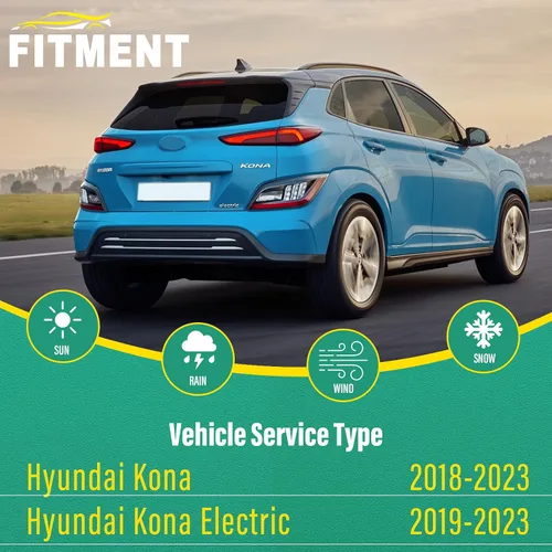 Miniatura 2 de 26" 16" 11" Limpiaparabrisas de repuesto para Hyundai Kona 2018 2019 2020 2021 2022 2023 Kona Electric, juego de limpiaparabrisas delanteros