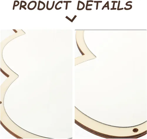Miniatura 9 de HOMSFOU Espejo de pared colgante nórdico, espejo decorativo en forma de nube con marco de madera y cuerda de cáñamo para baño, dormitorio