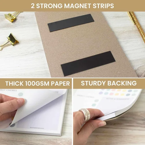 Miniatura 4 de bloom daily planners Bloc magnético de planificación de tareas – Rastreador de hábitos y tareas pendientes diarios y semanales para adultos