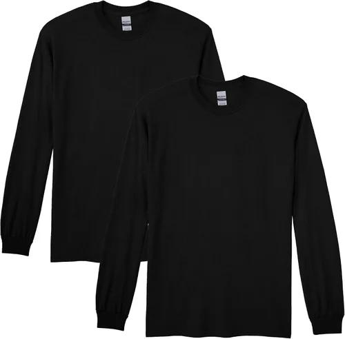 Gildan - Camiseta DryBlend de manga larga para adulto, estilo G8400, paquete de 2