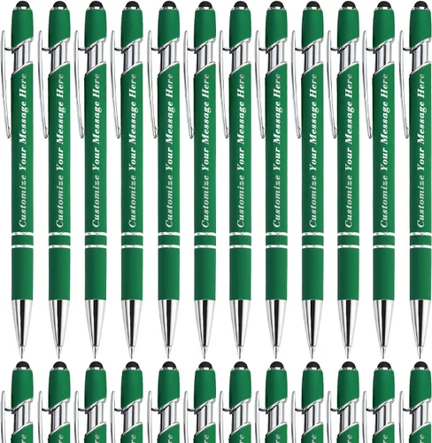 Miniatura 15 de Bolígrafos personalizados con lápiz capacitivo, bolígrafos grabados personalizados, impresos con tu logotipo o mensaje para Navidad, graduación