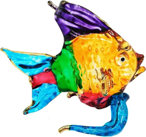 Miniatura 11 de Figura de vaca miniatura soplada a mano de vidrio soplado a mano de 2.5 pulgadas de alto, figura de granja de animales, decoración coleccionable