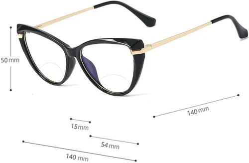 Miniatura 4 de laureles /Photochromic Bifocal Reading Glasses Ladies Cat Glasses Marcos Hombres Ampliación Moda Transición Presbicia