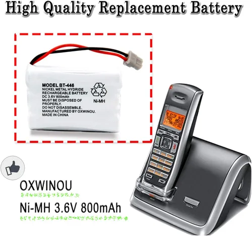 Miniatura 5 de BT446 BT-446 Batería de teléfono compatible con Uniden BBTY0503001 BT-1004 BT-1005 GE-TL26402 BT-504 CPH-488B teléfono de teléfono 3.6V 800mAh