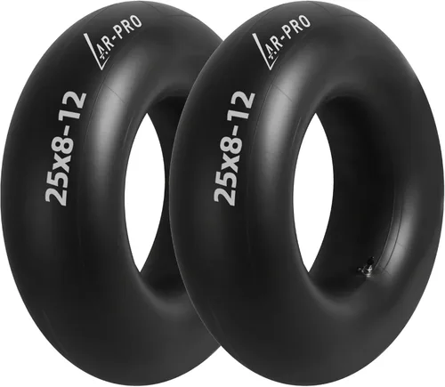 Miniatura 16 de AR-PRO Tubo interior de repuesto resistente de 13 x 6.50-6 pulgadas con vástago de válvula recto TR-13 (paquete de 2) – para carretillas, Razor Quad