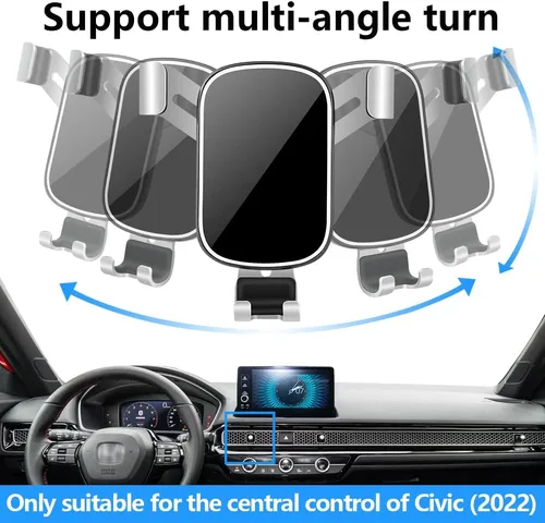 Miniatura 5 de Soporte de teléfono de coche para Honda Civic 2022 2023 2024 2025 2026 11ª generación Accesorios para interiores de automóvil, mejor soporte