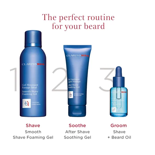 Miniatura 5 de CLARINS Gel calmante para después del afeitado MEN Gel hidratante para después del afeitado para hombres Alivia las irritaciones