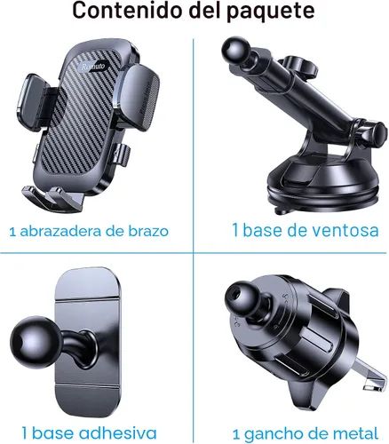 Miniatura 10 de Romuto Phone Holders for Your Car Phone Holder Mount【Super Suction】Phone Mount for Car Accessories for Women Men Windshield/Vent/Dash Truck Stand