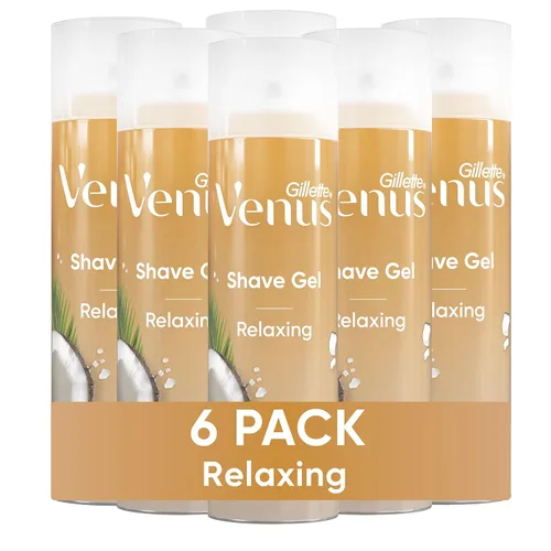 Miniatura 8 de Gillette Venus Gel de afeitado perfumado de mango e hibisco, crema de afeitar para mujer, 7 onzas, paquete de 6 (42 onzas en total)