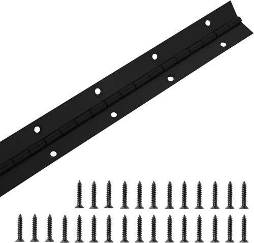 Miniatura 11 de Paquete de 8 bisagras para piano de 8 pulgadas, bisagra continua resistente con agujeros para gabinetes, barcos, puertas marinas, acero inoxidable
